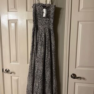 J. Crew Animal Print Maxi Dress